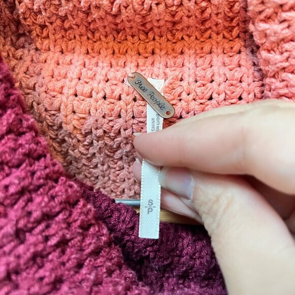 Free People Womens‎ Knit Colorblock Turtleneck Sweater- Size S - Picture 3 of 5